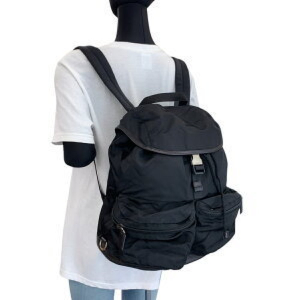 Prada Backpack Black Nylon Triangular Tessuto - image 6